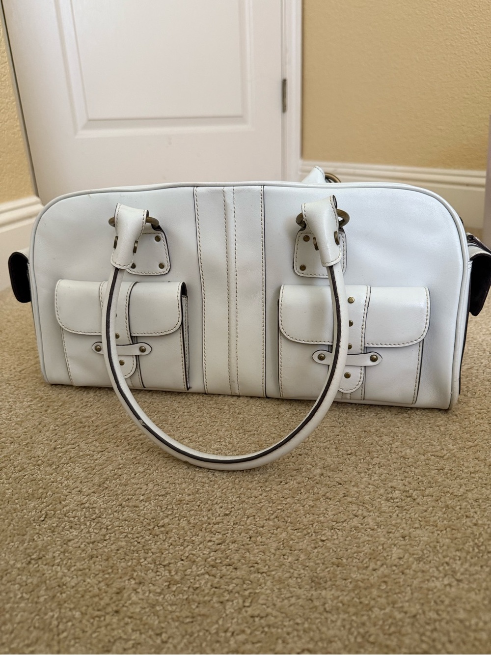 White Leather Handbag Nordstrom